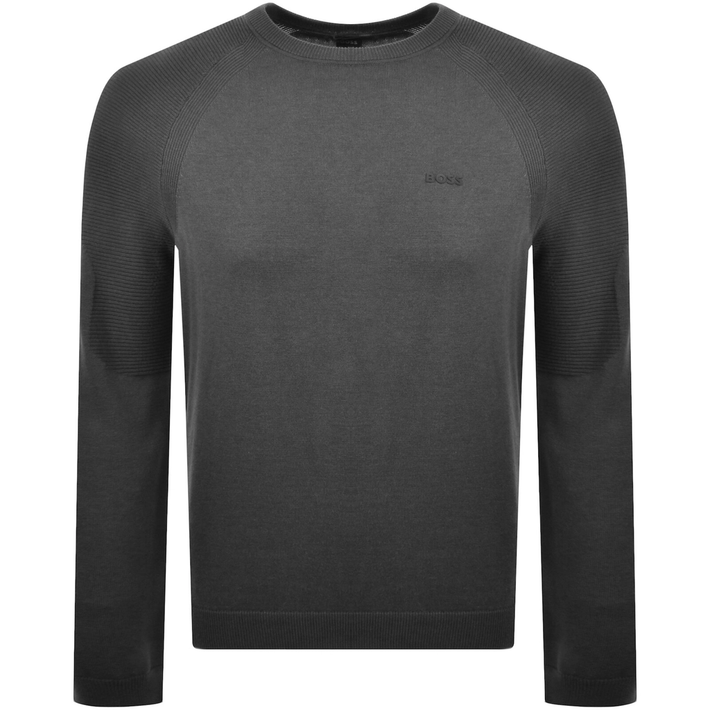 Boss Athleisure BOSS K Perfom Max Knit Jumper Grey